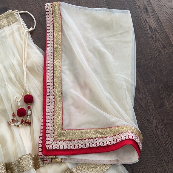 Indian lengha bottom with scarf - Picture 4 of 5